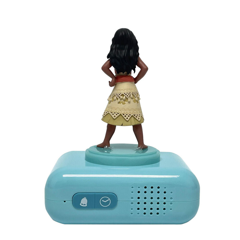 Relógio despertador com luz de presença 3D da Moana da Disney