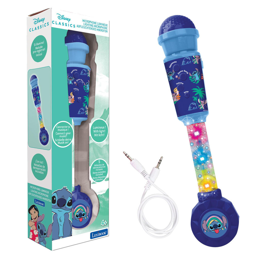 Microfone luminoso do Stitch da Disney