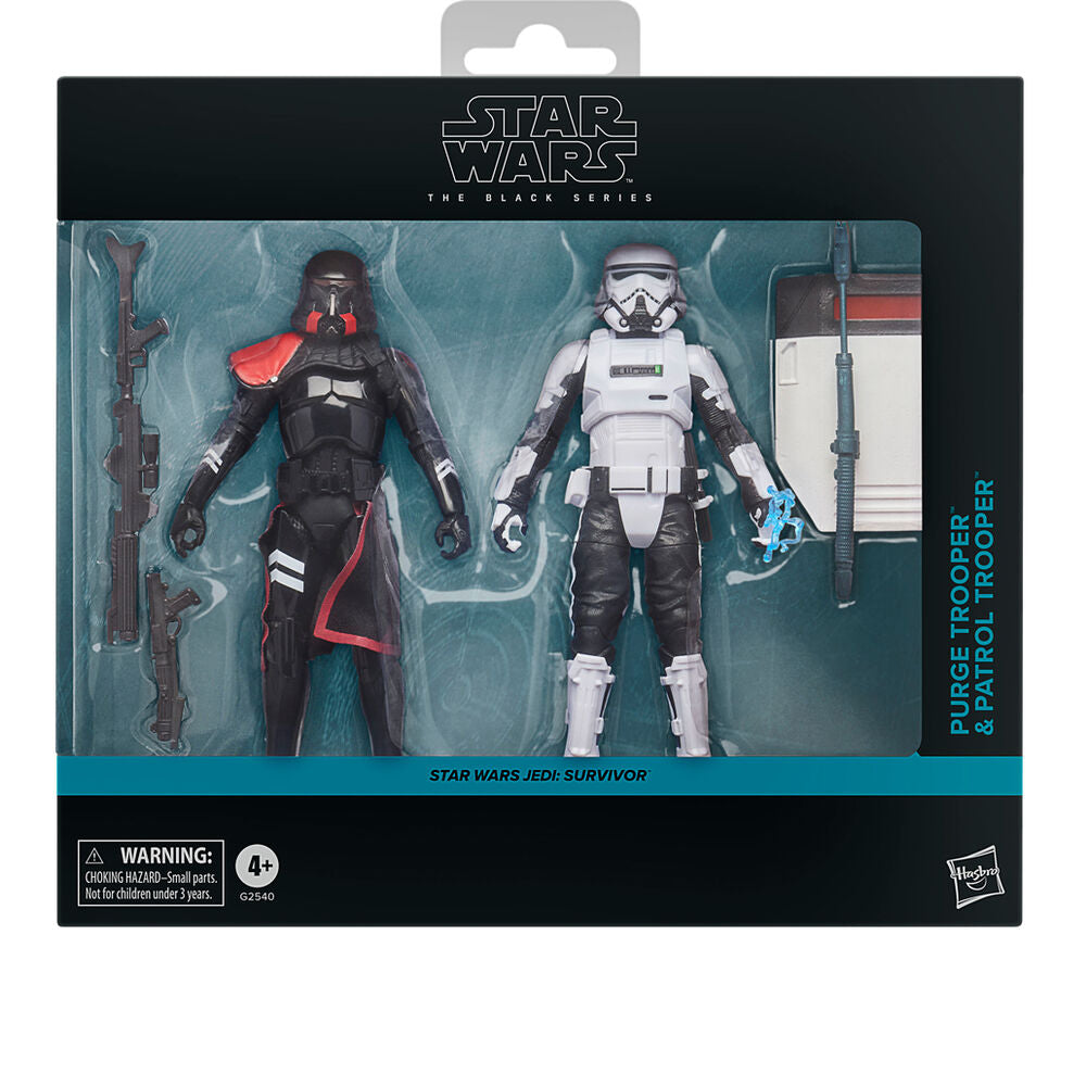 Conjunto 2 figuras Purge Trooper & Patrol Trooper Jedi Survivor Star Wars 15cm