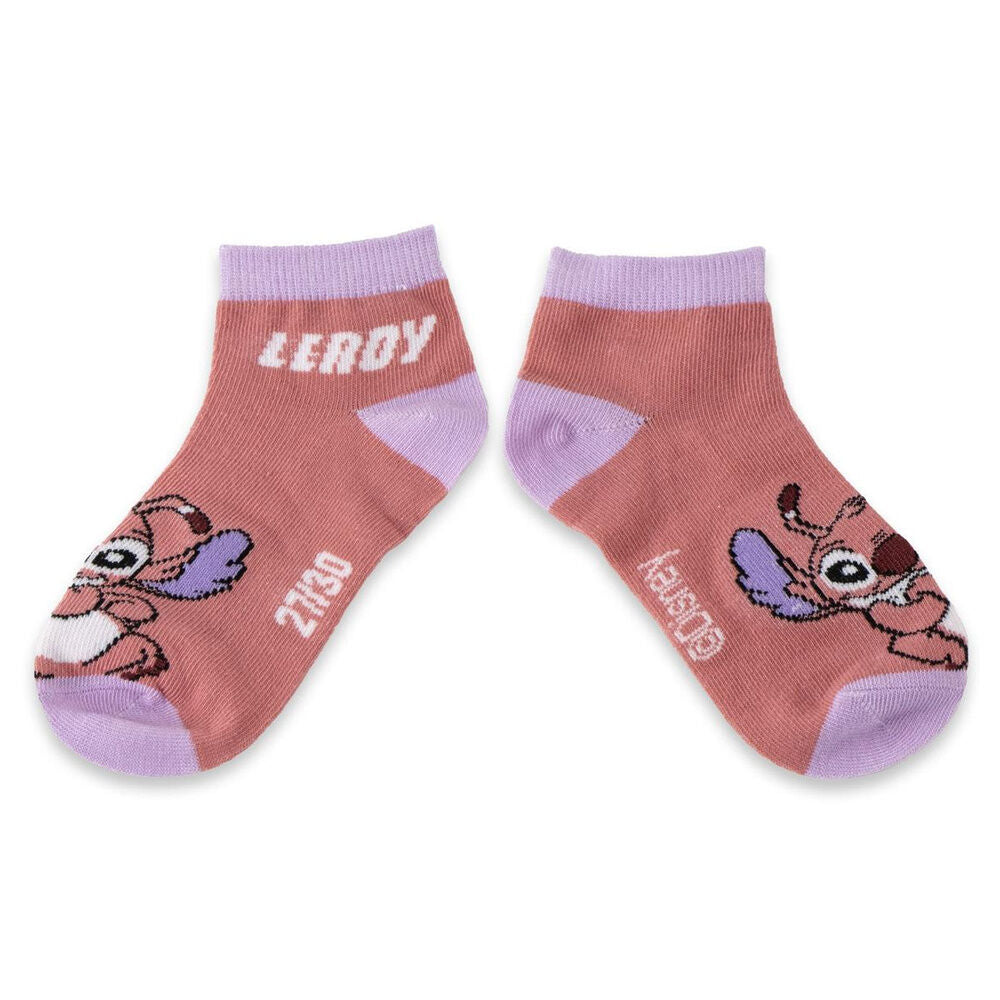 Conjunto de 7 meias Stitch and Angel Disney