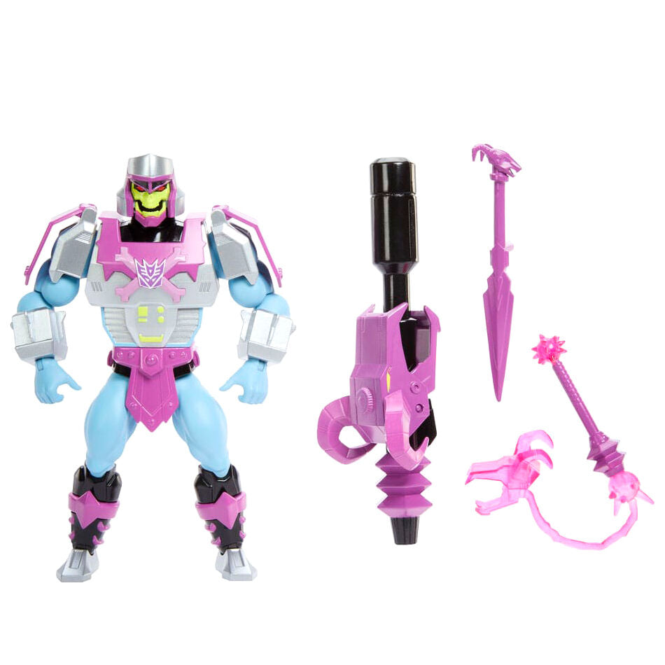 Figura Armor Skeletor Megatron Transformers Masters of the Universe 14 cm