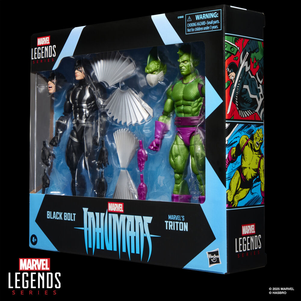 Pack de 2 Figuras Black Bolt & Triton Inhumanos Marvel Legends Series 15 cm - imagem 9