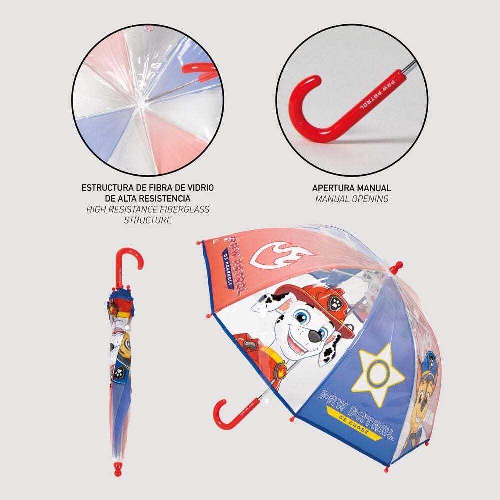 Guarda-chuva manual Patrulha Pata Bubble 53cm