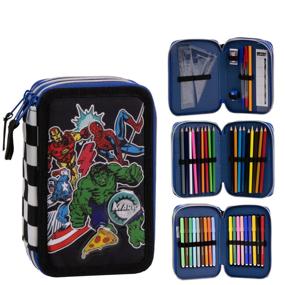 Estuche triple Avengers Marvel