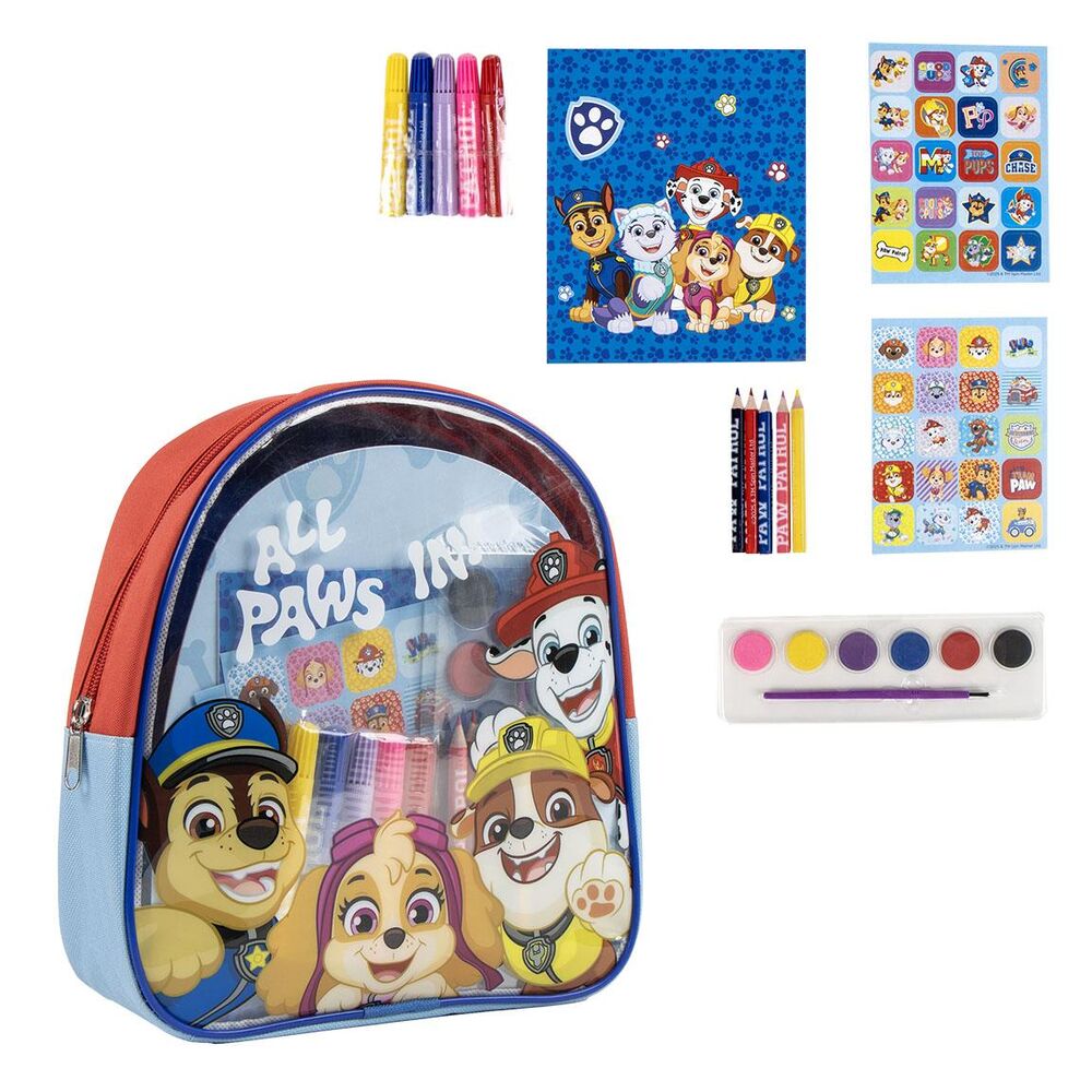 Stationery set with Paw Patrol backpack