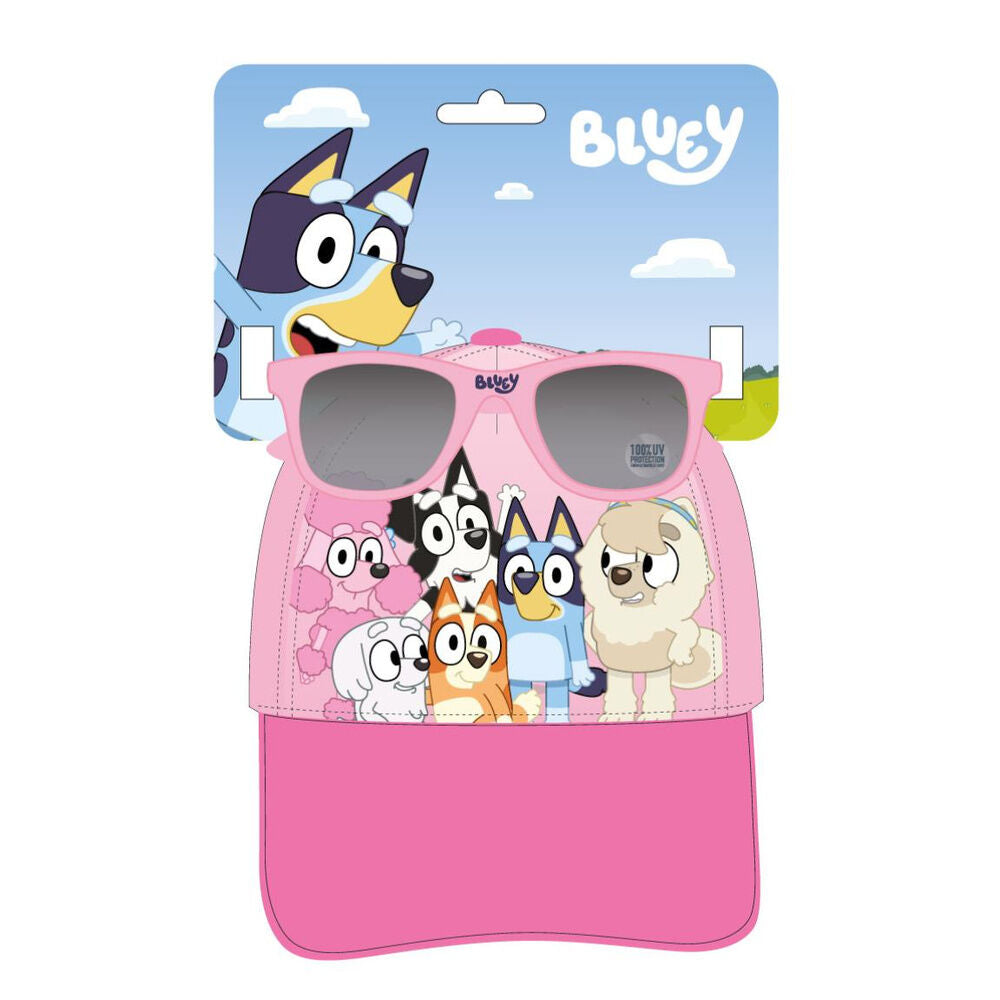 Chapéu + óculos de sol Bluey Rosa