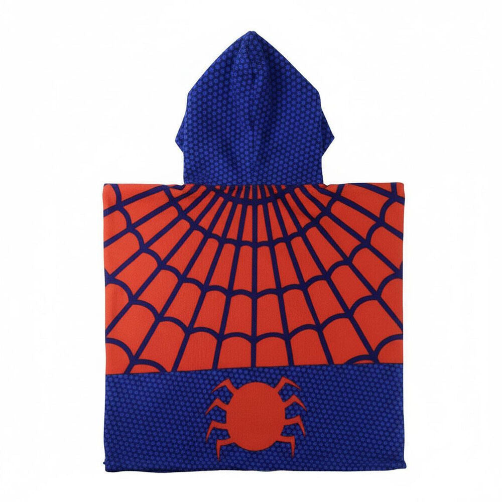 Poncho toalha microfibra Spiderman Marvel