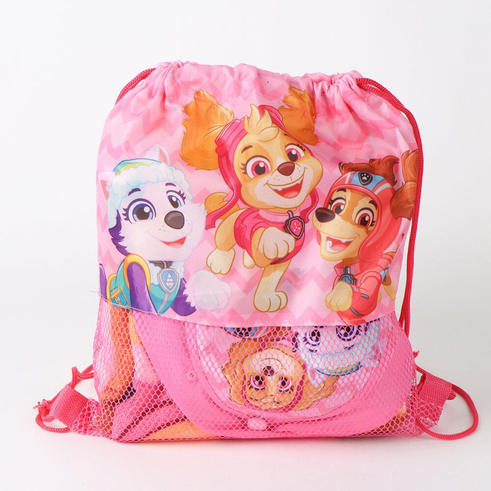 Conjunto de toalha + saco + chapéu Patrulha Pata