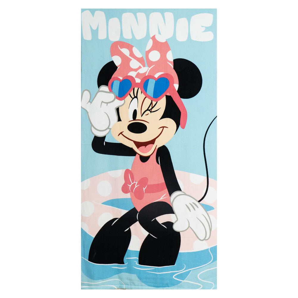 Conjunto toalha + óculos de natação Minnie Disney