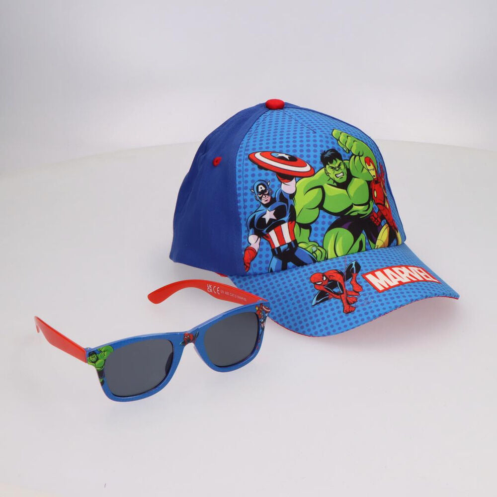 Chapéu + óculos de sol Avengers Marvel