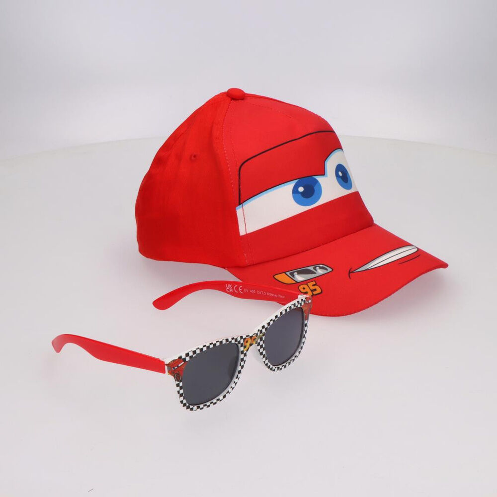 Chapéu + óculos de sol Cars Disney Pixar