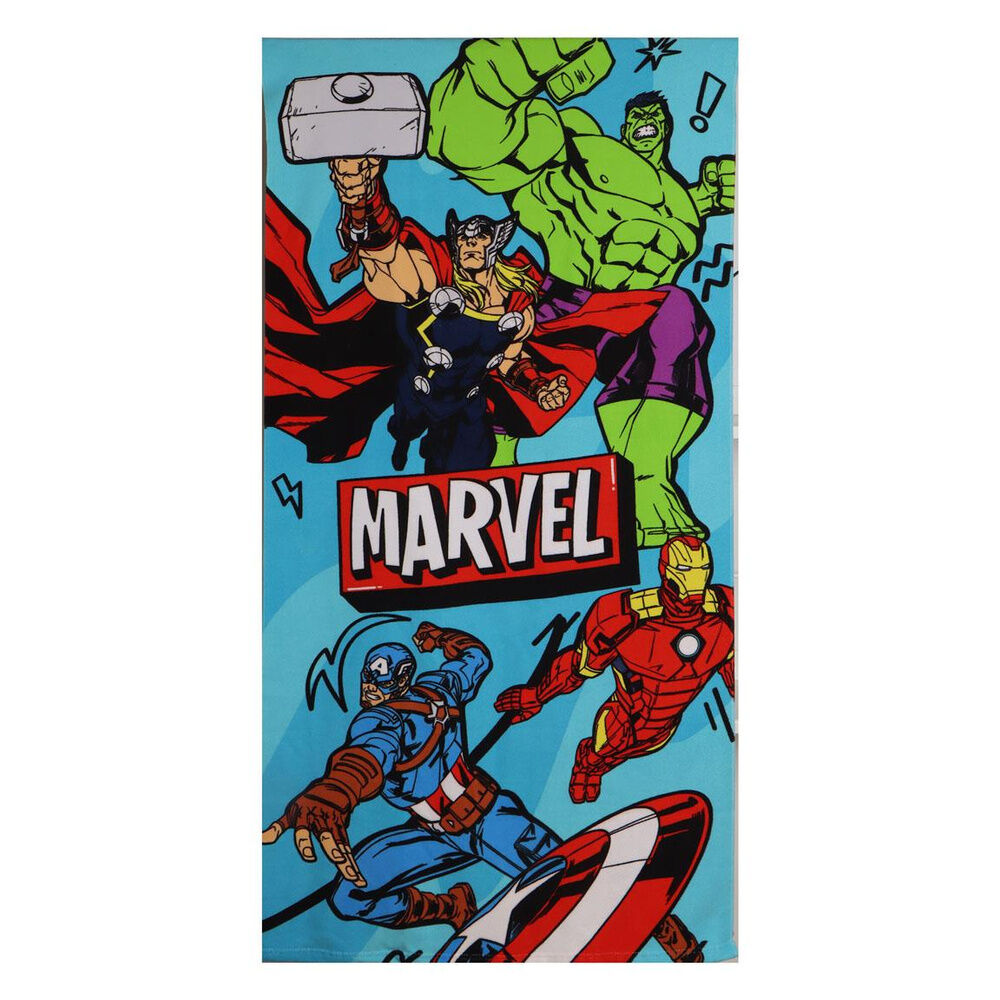 Conjunto de toalha + saco + chapéu Avengers Marvel