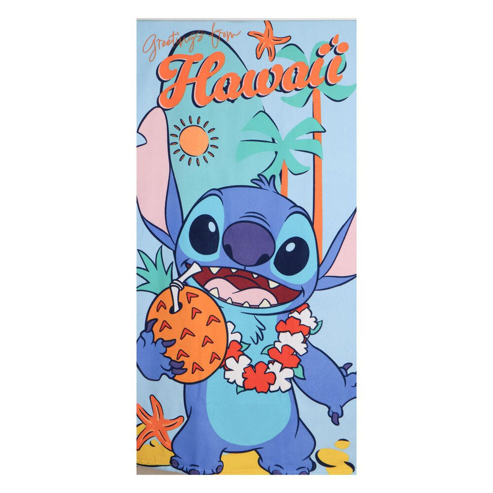 Conjunto de toalha + saco + chapéu Stitch Disney
