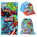 Conjunto de toalha + saco + chapéu Avengers Marvel