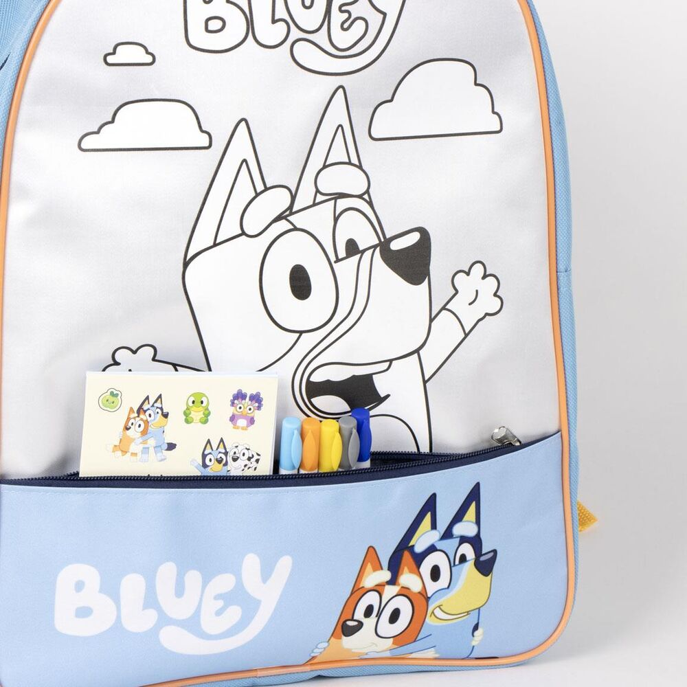 Set de papelería DIY Bluey con mochila