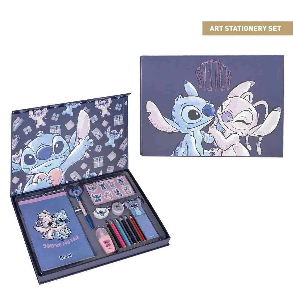 Conjunto papelaria Stitch Disney
