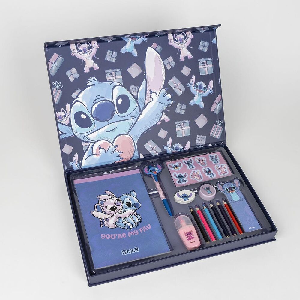 Conjunto papelaria Stitch Disney