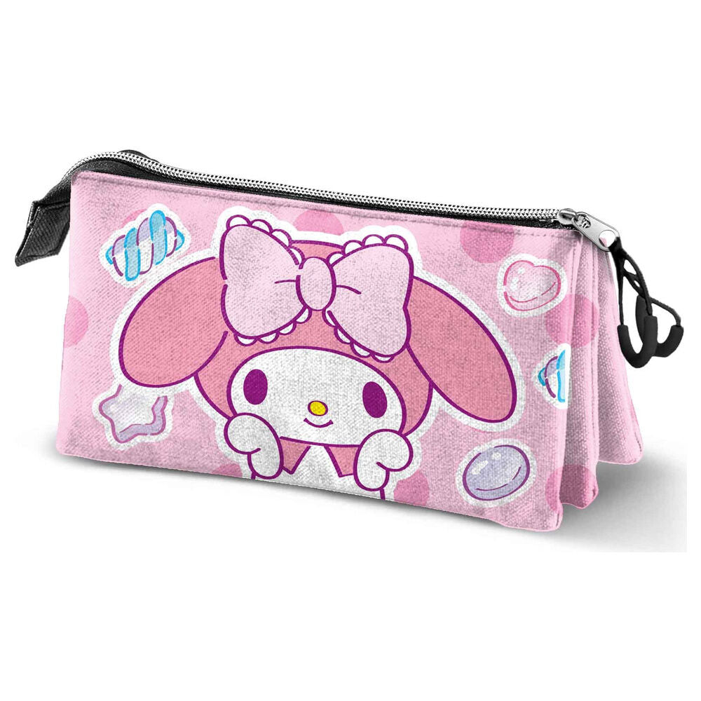 My Melody Hello Kitty Triple Pencil Case