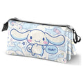 Estuche triple Cinnamoroll Hello Kitty and Friends