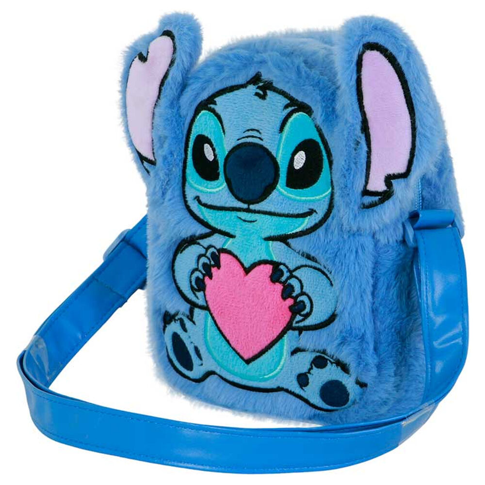Bolsa de peluche Stitch em forma de coração da Disney