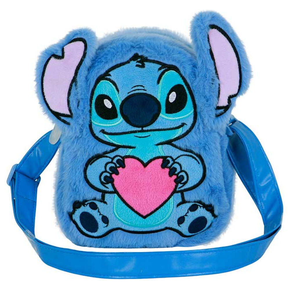 Bolsa de peluche Stitch em forma de coração da Disney
