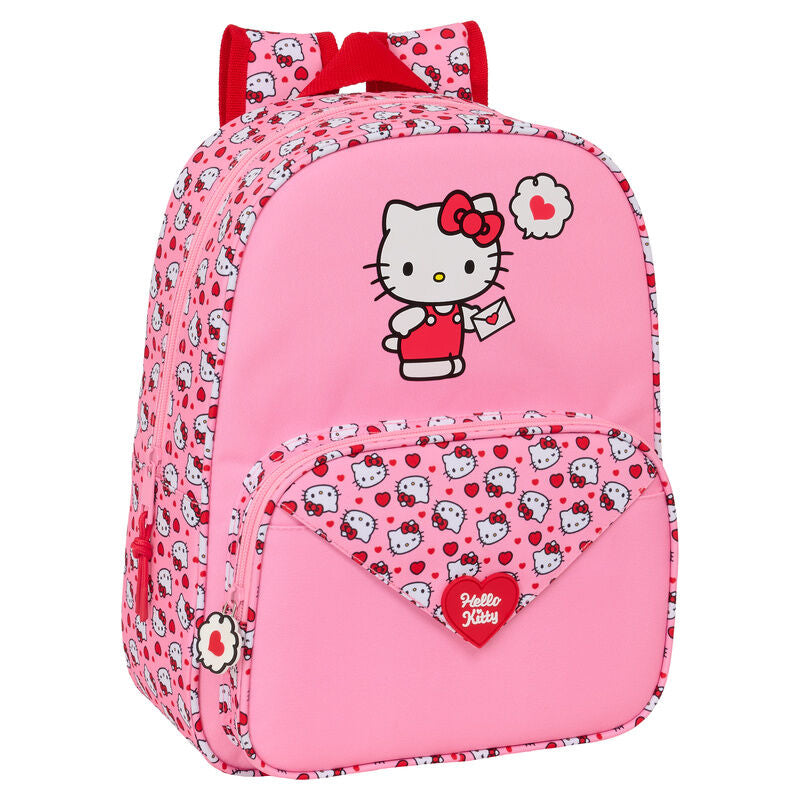 Mochila Hello Kitty 34cm adaptável