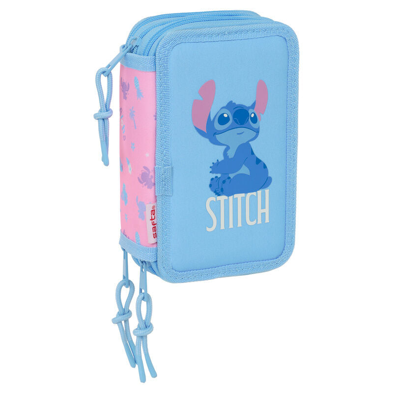 Estojo triplo Bright Stitch Disney com 37 peças