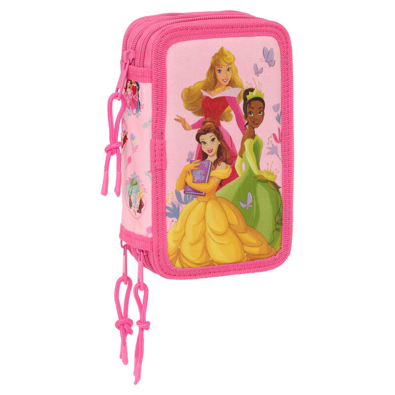 Estuche triple de princesas Disney, 37 piezas