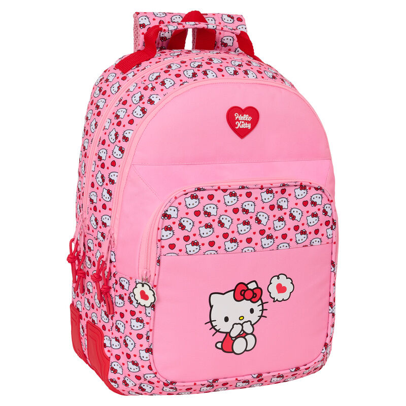 Mochila Hello Kitty 42cm adaptaável