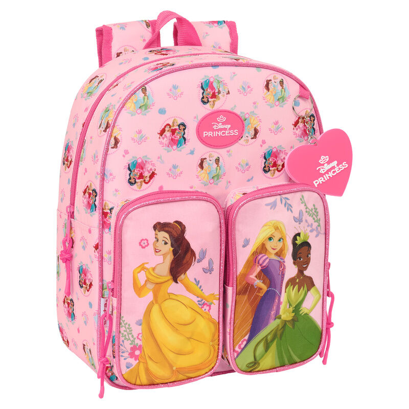 Mochila Princesas Disney 34cm adaptável