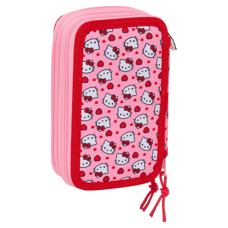 Triple pencil case Hello Kitty 37 pieces