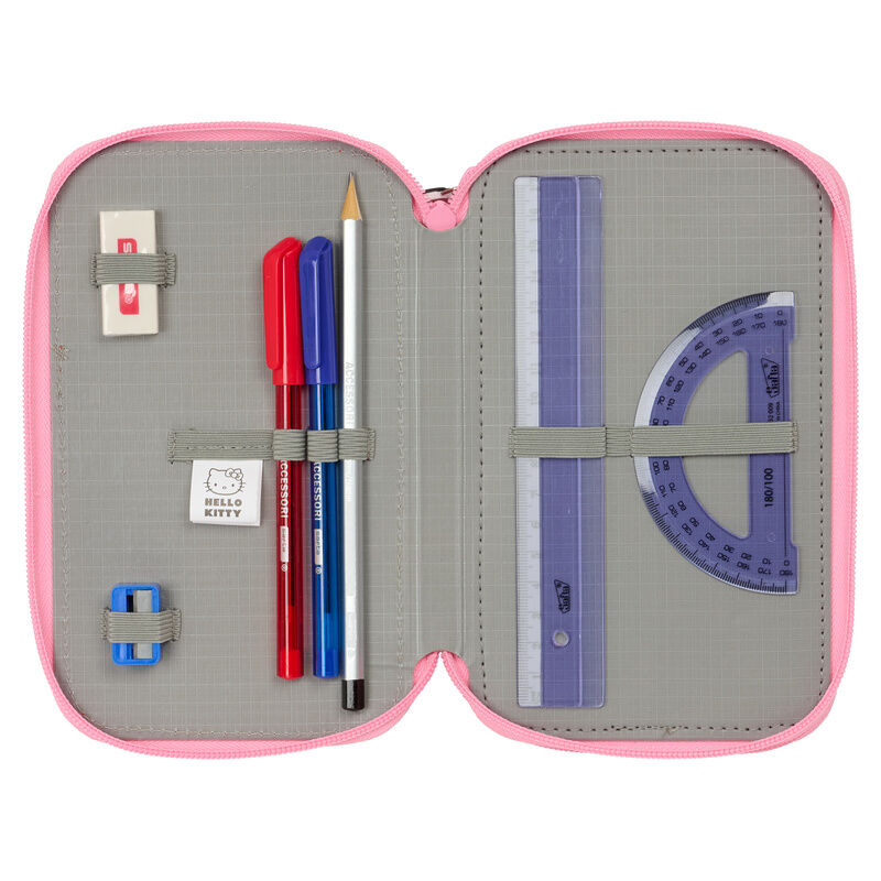 Estojo triplo Hello Kitty 37 peças