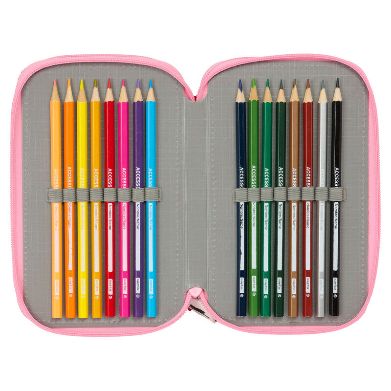 Estojo triplo Hello Kitty 37 peças