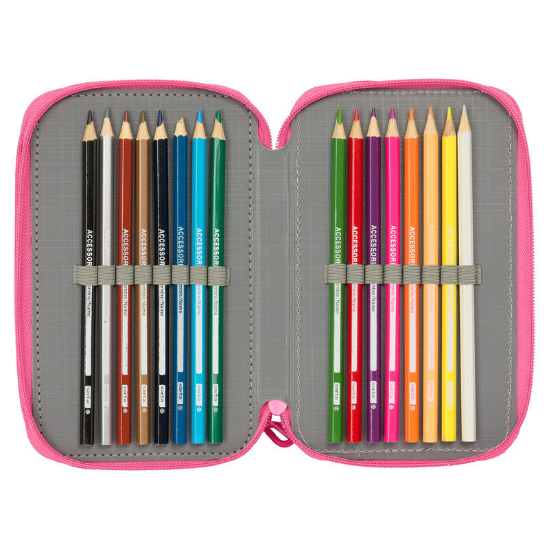 Estuche triple de princesas Disney, 37 piezas