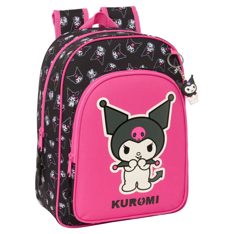 Mochila ajustable Kuromi Hello Kitty, 34cm.