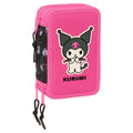 Estojo triplo Kuromi Hello Kitty 37 peças