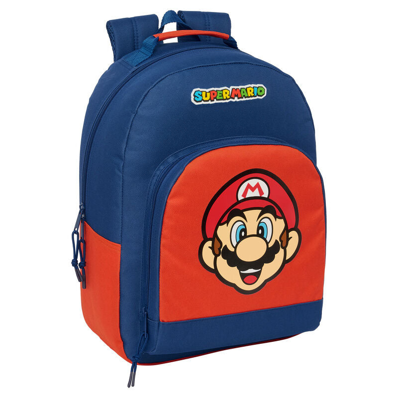 Mochila Mamma Mia Super Mario Bros 42cm adaptável