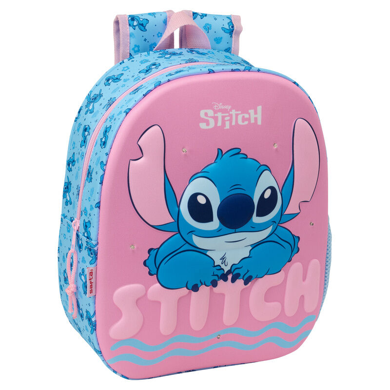 Mochila Disney Stitch con LED 3D de 33 cm