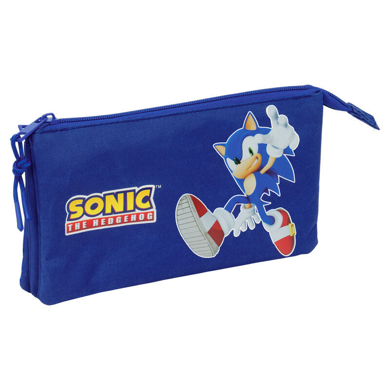 Sonic The Hedgehog Triple Pencil Case
