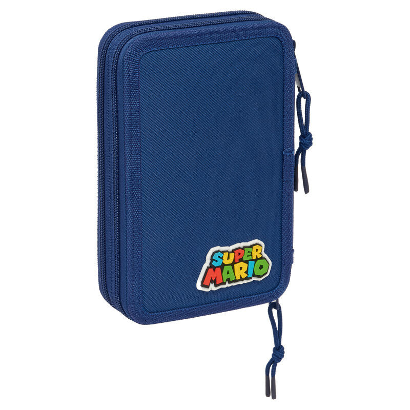 Estuche doble para lápices de Mamma Mia Super Mario Bros con 29 piezas.