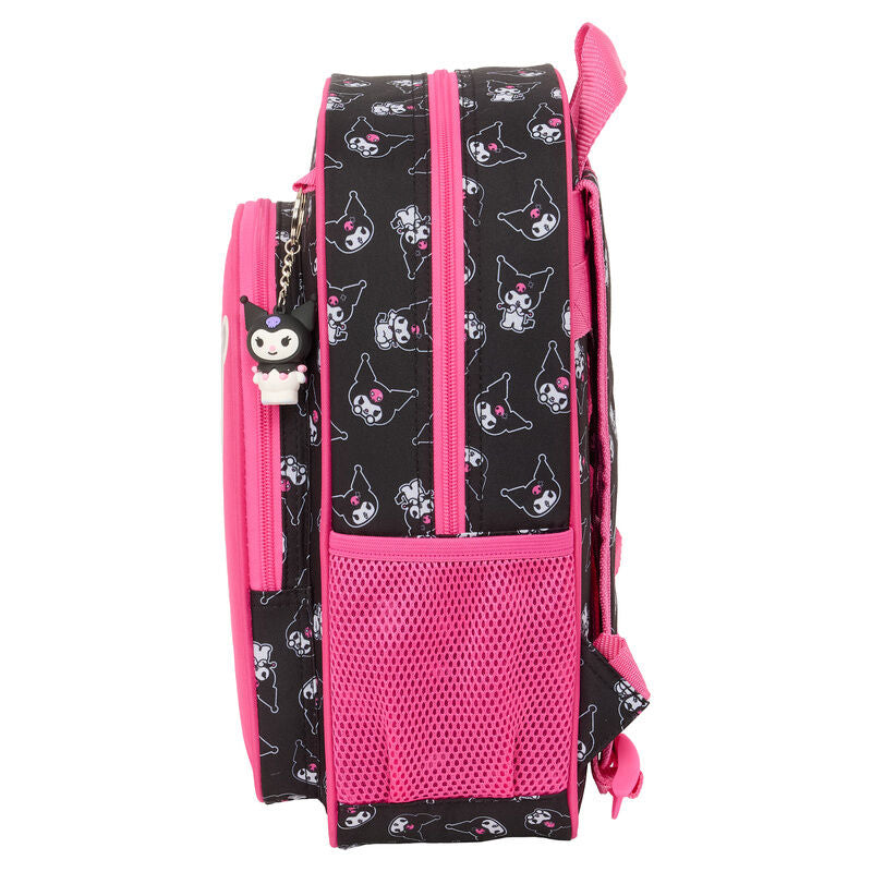 Mochila ajustable Kuromi Hello Kitty, 34cm.