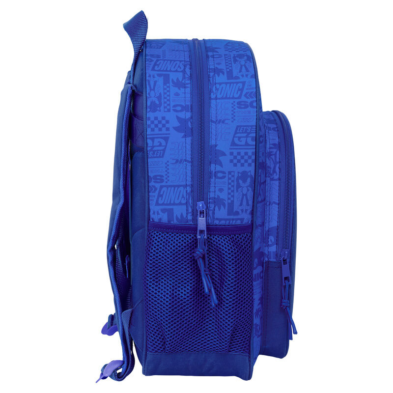 Mochila Sonic the Hedgehog 38cm adaptável