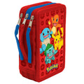 Estojo triplo Pokemon 39 peças