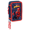 Estojo Triplo Spiderman Marvel 37 peças
