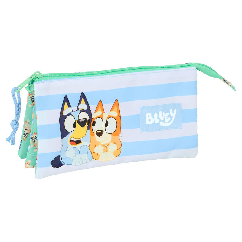 Estojo triplo para lápis Sisters Bluey