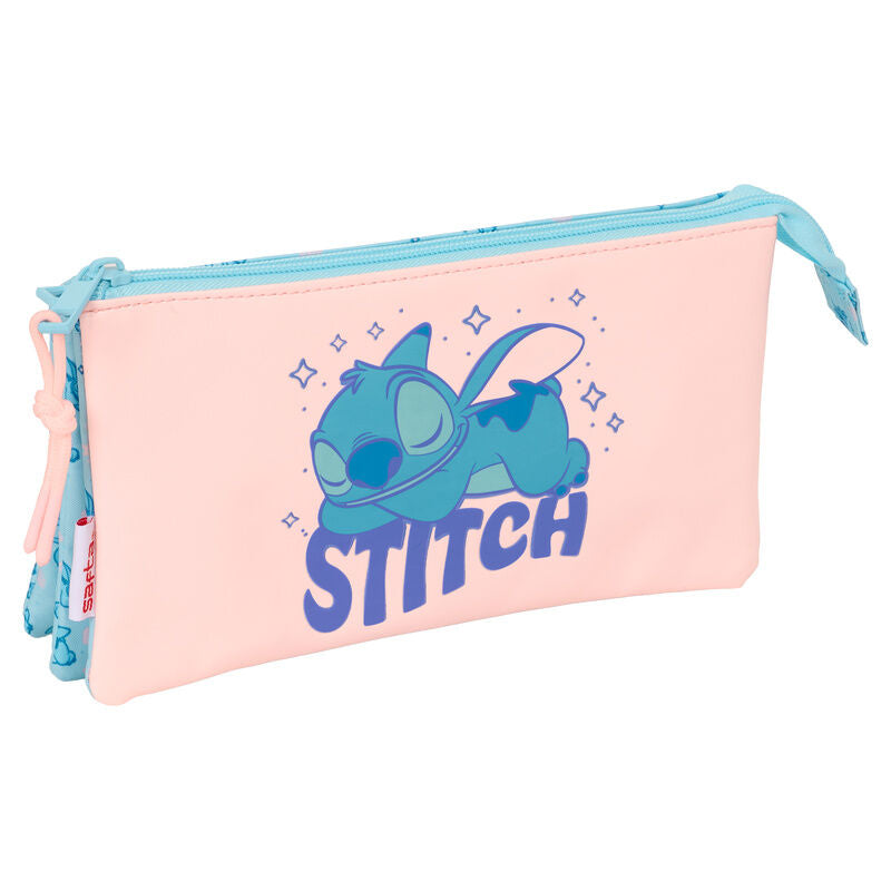Estojo triplo Ohana Stitch Disney