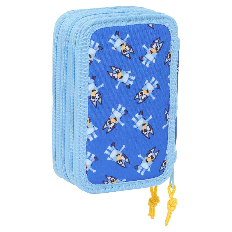 Estuche triple Let's Play Bluey con 37 piezas