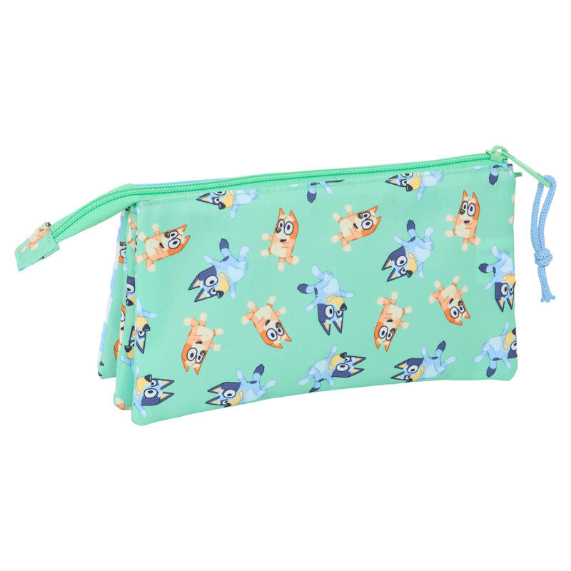 Bluey Sisters Triple Pencil Case
