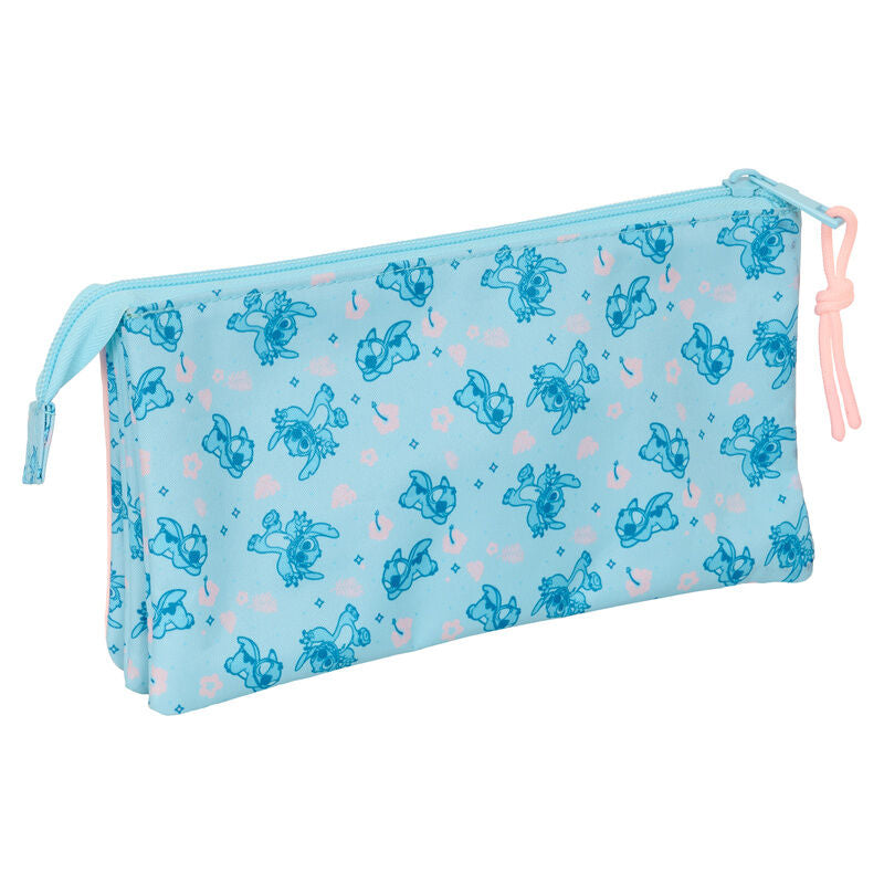 Estojo triplo Ohana Stitch Disney