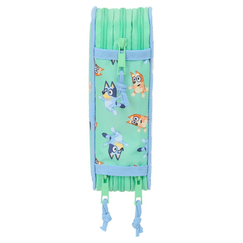 Estojo triplo Sisters Bluey com 37 peças